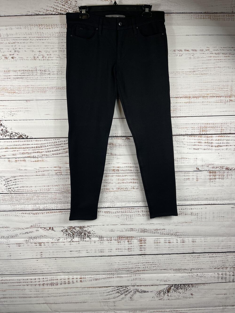 Joes Jeans Pants Women's 30 Black Ponte Skinny Jegging Ankle Stretch Rayon Nylon